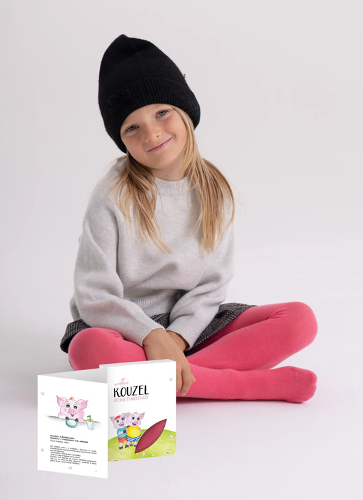 Kinderstrumpfhose mit Märchenbuch – POHÁDKY I (rosa)