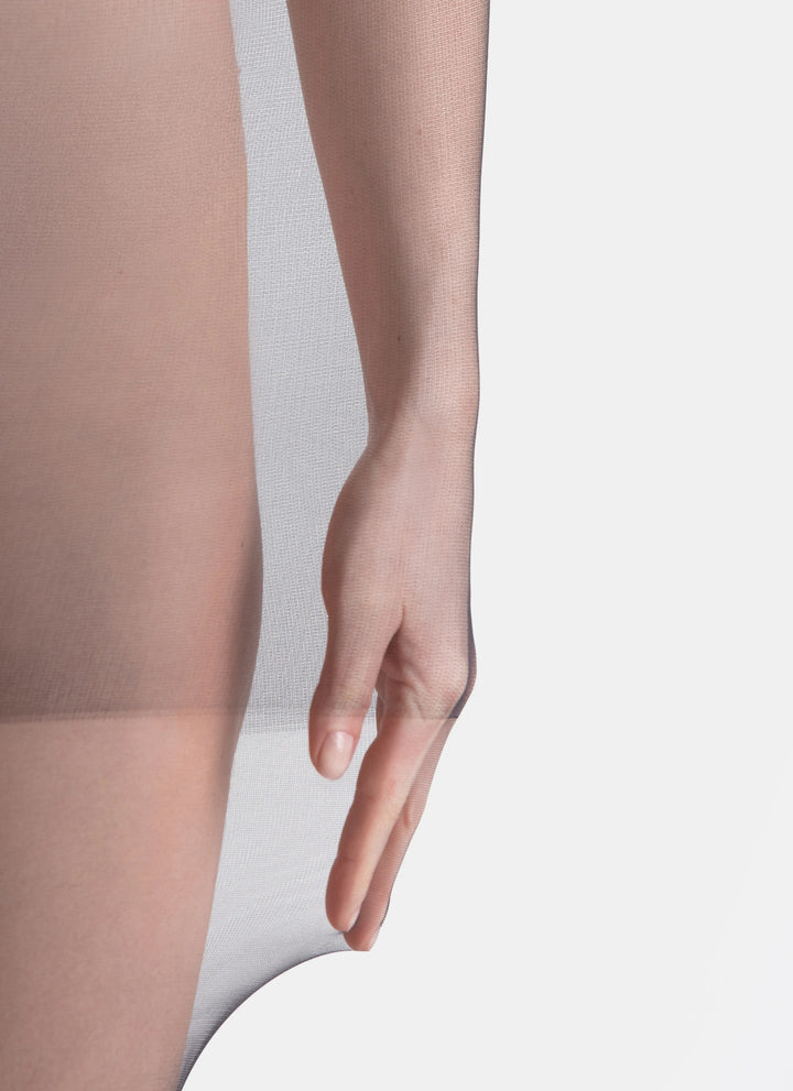 5er-PACK: Klassische Strumpfhosen mit transparenter Spitze | nadotec DUŠE | 20 DEN schwarz