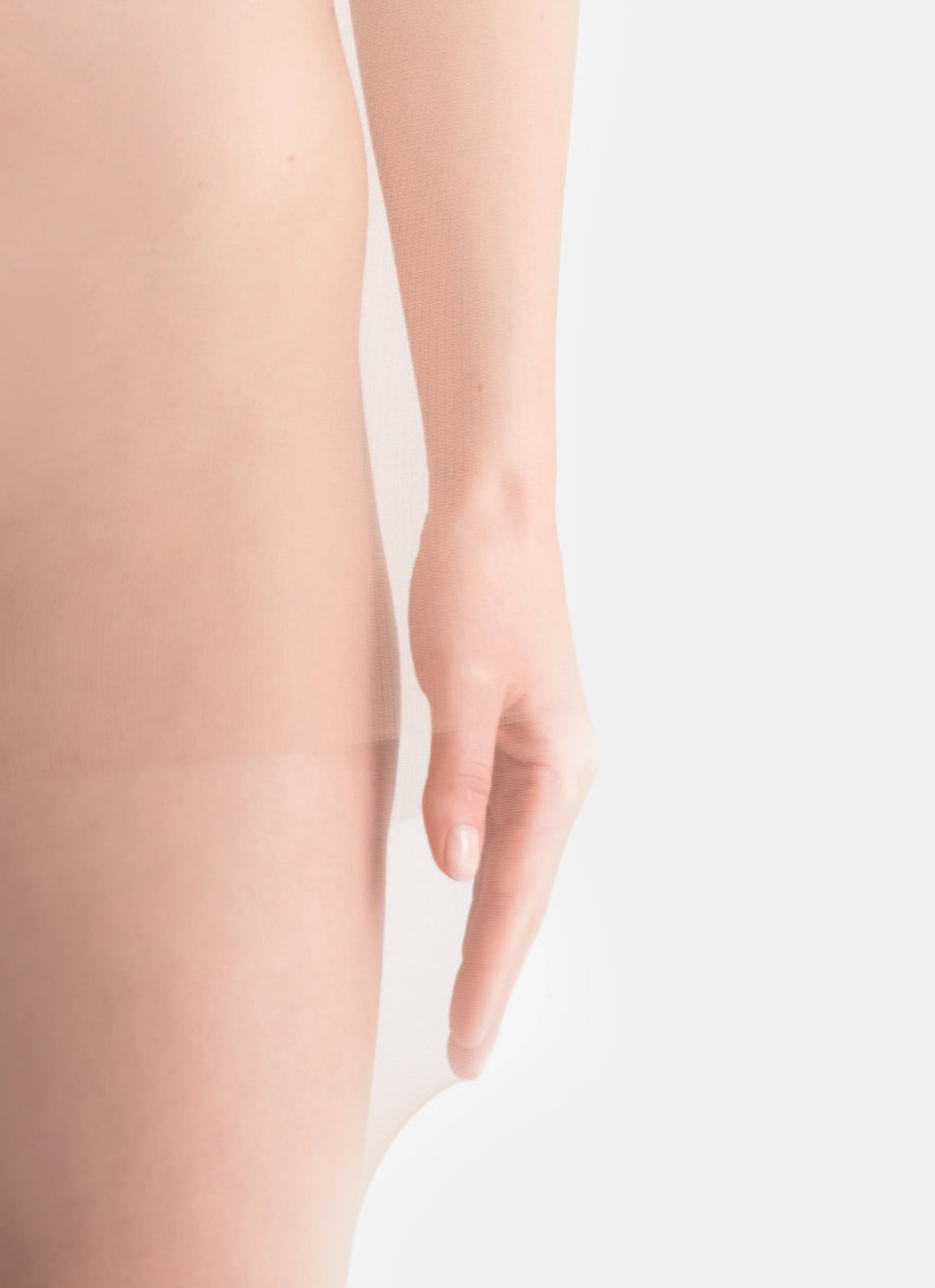 5er-PACK: Klassische Strumpfhosen mit transparenter Spitze | nadotec DUŠE | 20 DEN beige