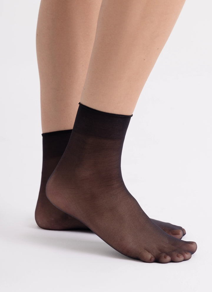 5er-PACK: Socken aus strapazierfähigerem Garn | nadotec STOPY | 12 DEN schwarz