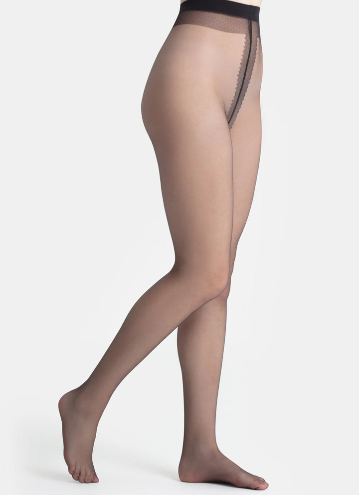 5er-PACK: Extra transparente Strumpfhosen | nadotec JEMNOSTI | 8 DEN schwarz