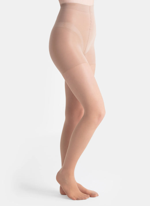 5er-PACK: Figurformende Strumpfhosen | nadotec LADNOSTI | 20 DEN beige