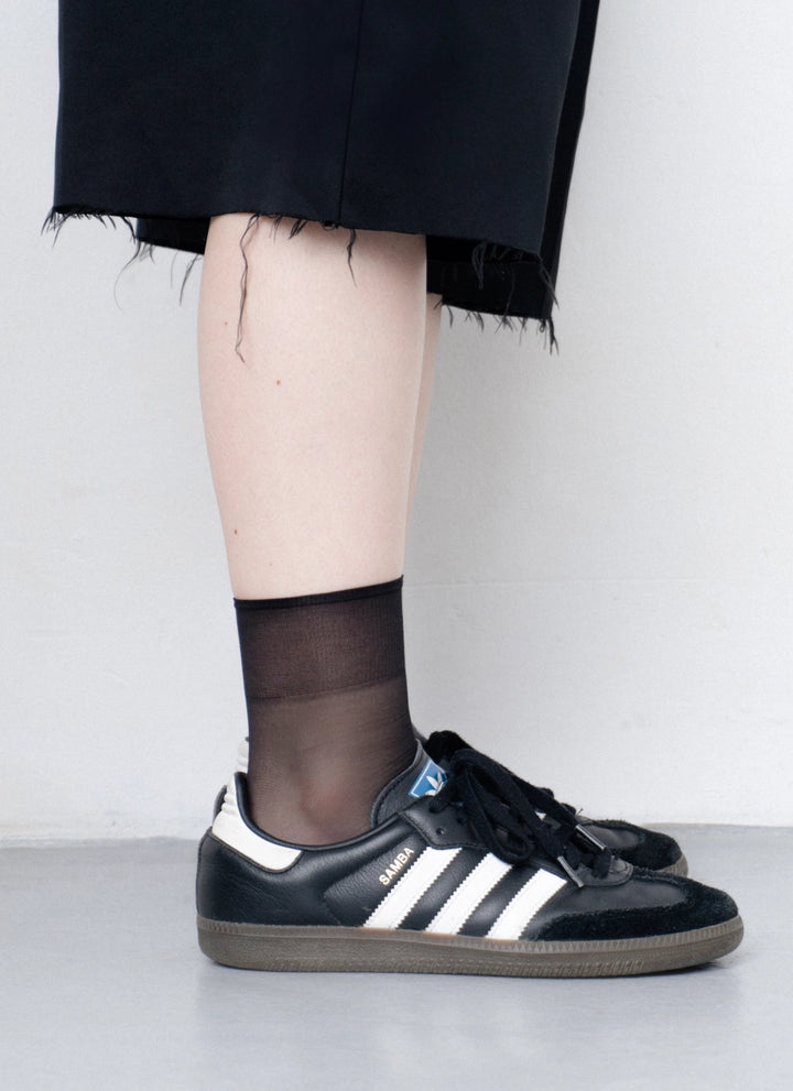 Socken mit transparenter Spitze | nadotec ZEMĚ | 8 DEN schwarz