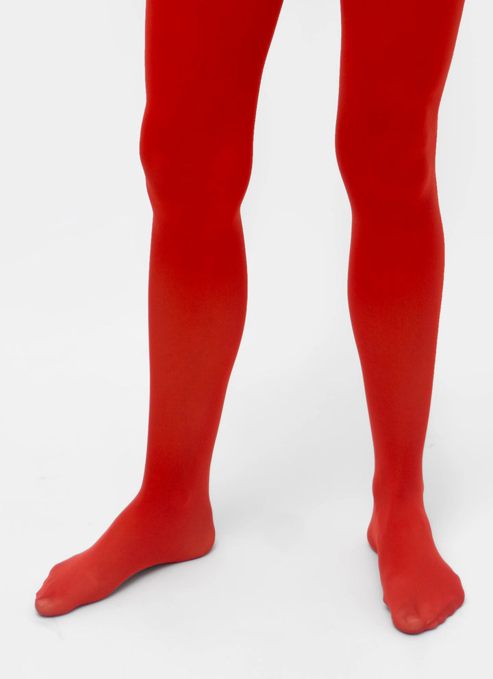 Farbige Strumpfhose aus Mikrofaser | nadotec BOLD | 40 DEN rot