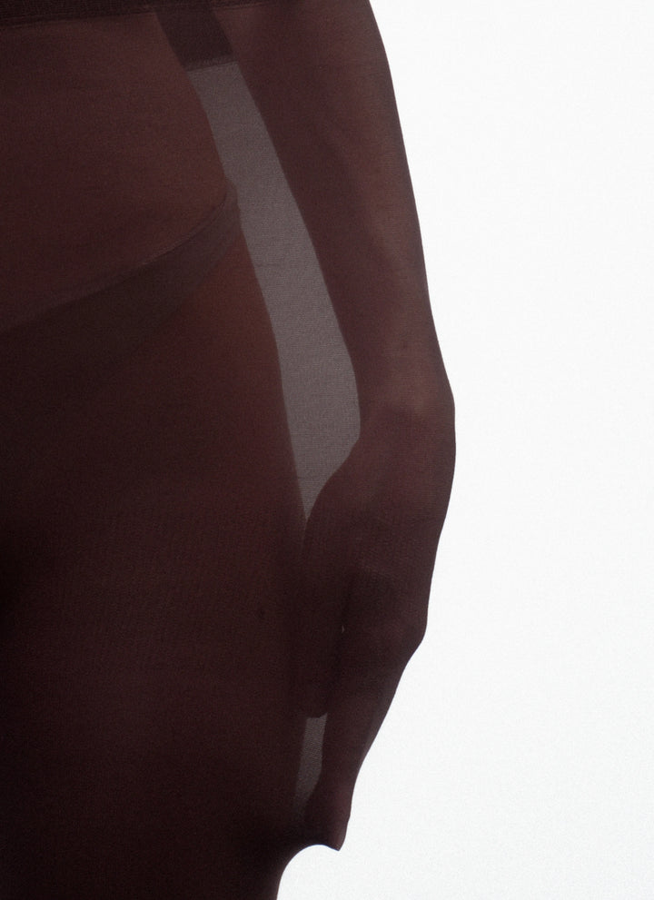 Farbige Strumpfhose aus Mikrofaser | nadotec BORDEAUX | 40 DEN weinrot