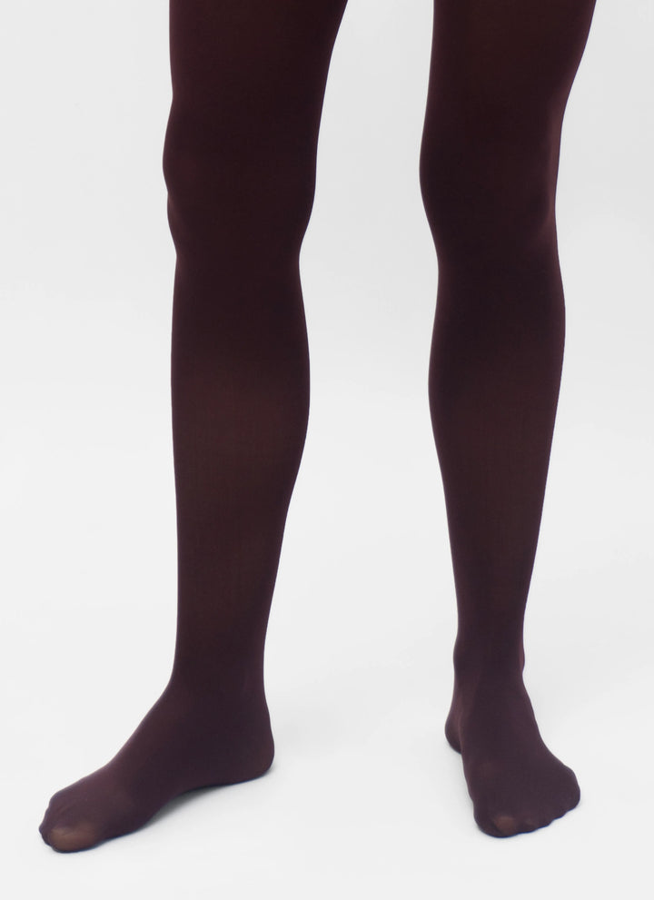 Farbige Strumpfhose aus Mikrofaser | nadotec BORDEAUX | 40 DEN weinrot