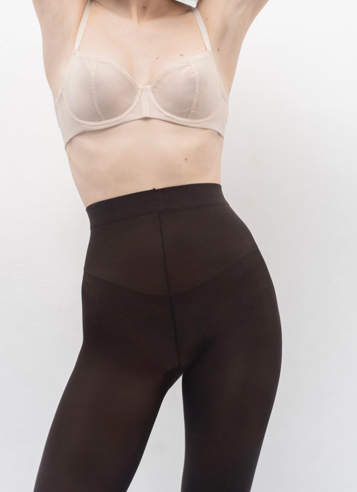 Farbige Strumpfhose aus Mikrofaser | nadotec NOIR | 40 DEN schwarz