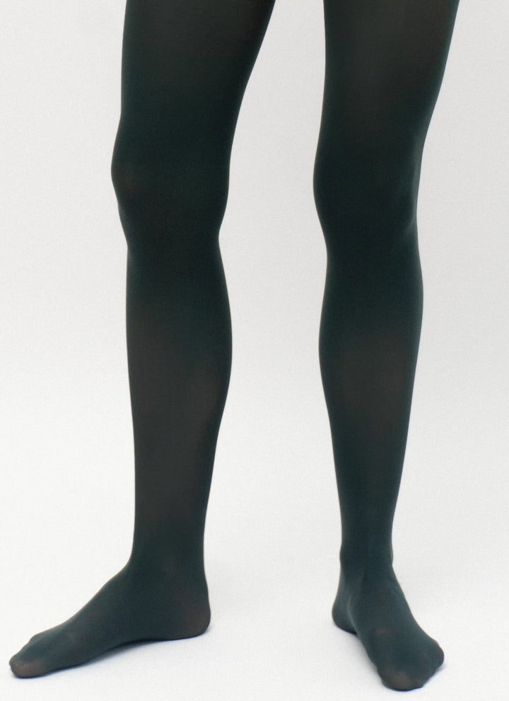 Farbige Strumpfhose aus Mikrofaser | nadotec EVERGREEN | 40 DEN grün